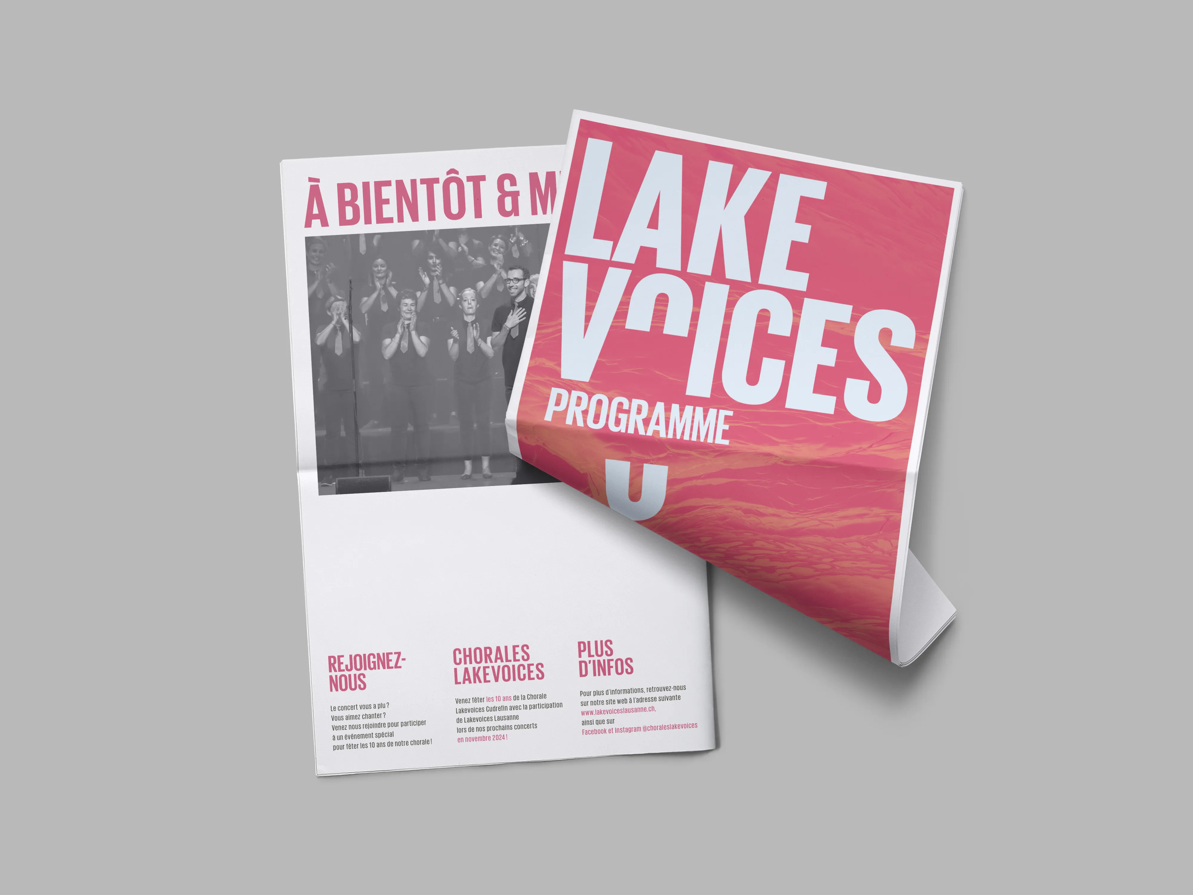 Lakevoices, première page du programme.